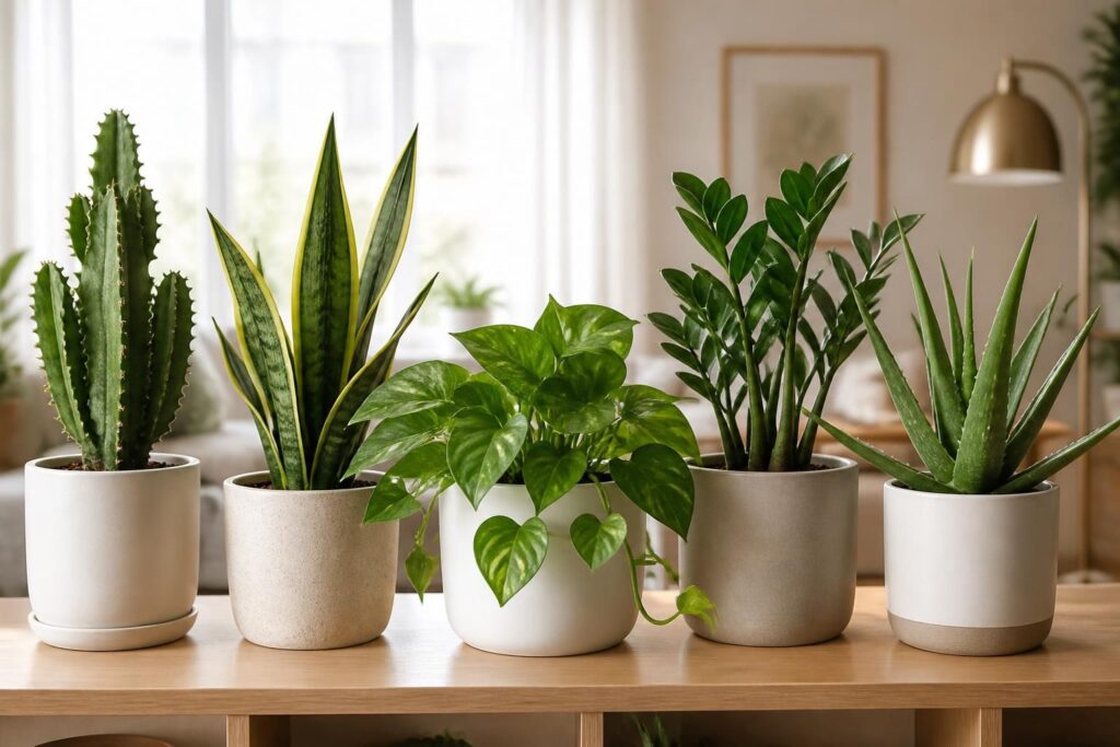 5 plantes d&rsquo;intérieur increvables pour débuter sans stress