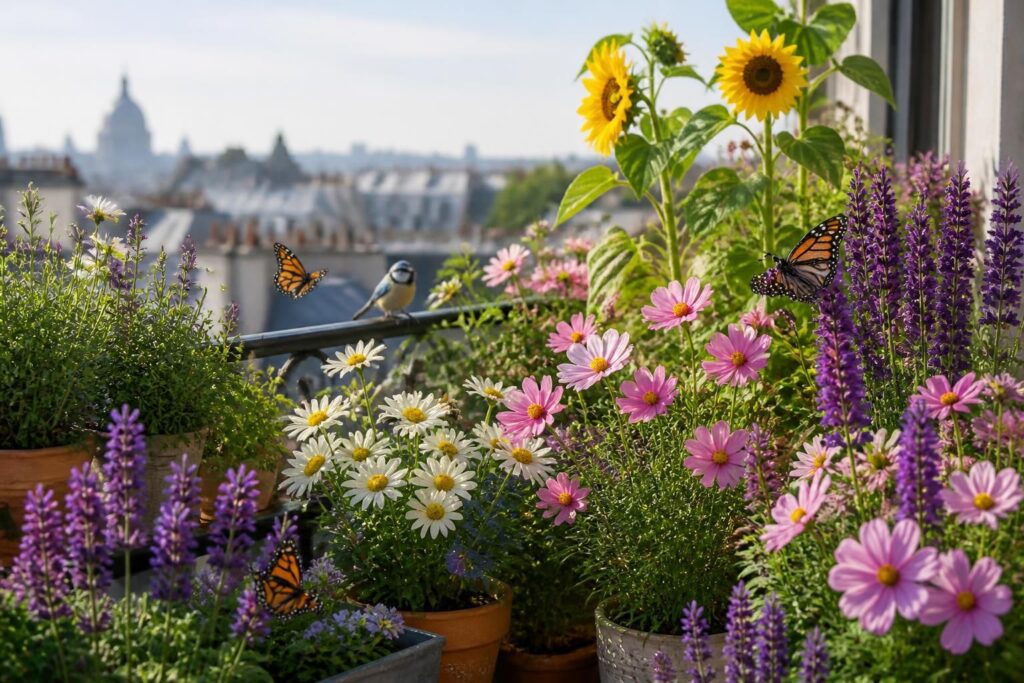 Attirer les pollinisateurs sur son balcon ou au jardin