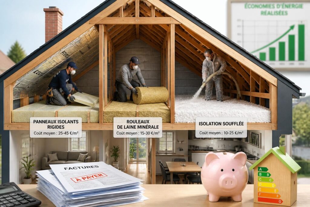 découvrez les différentes méthodes pour isoler vos combles, les coûts associés et les économies d'énergie que vous pouvez réaliser grâce à une bonne isolation.