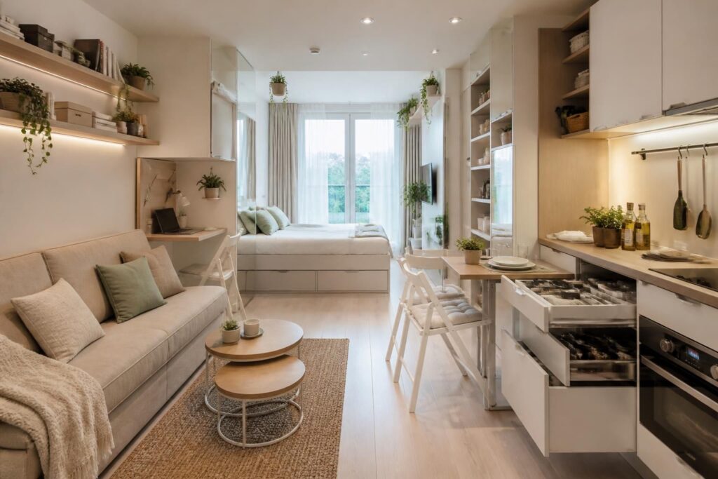 Optimiser un petit appartement : 12 astuces gain de place