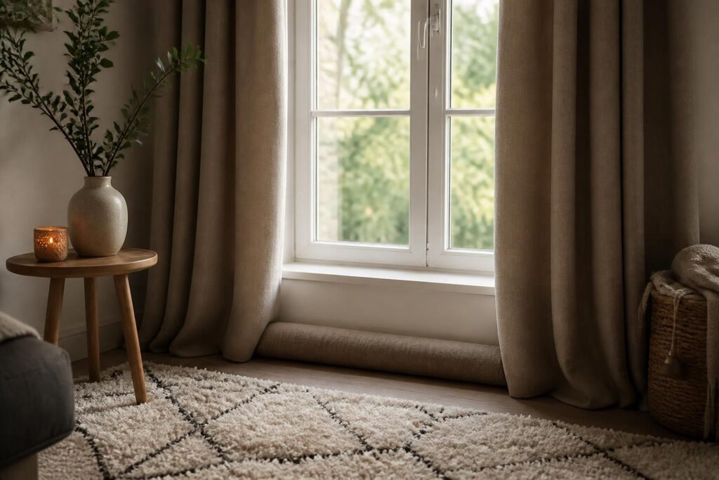 Rideaux, tapis, boudins : isoler son logement sans travaux