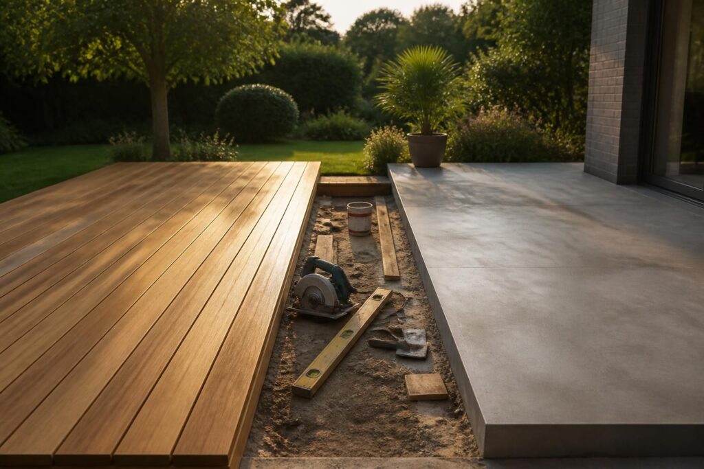 découvrez les coûts moyens de rénovation pour une terrasse en bois ou en béton et estimez le budget à prévoir au m2 pour réussir votre projet.