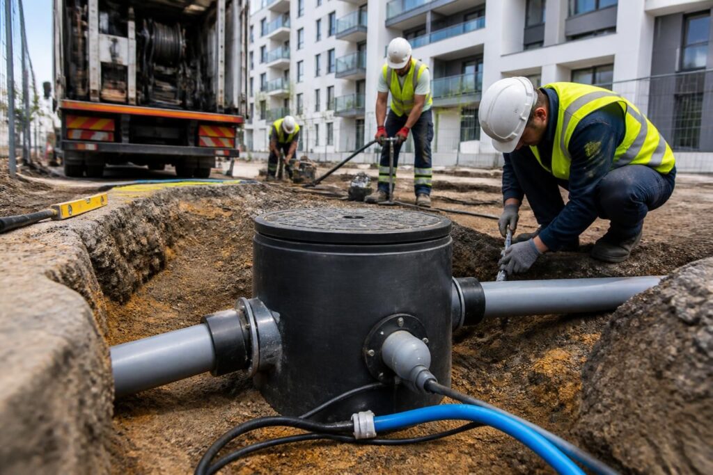 Boite de branchement assainissement : choix, prix et installation en réseau collectif