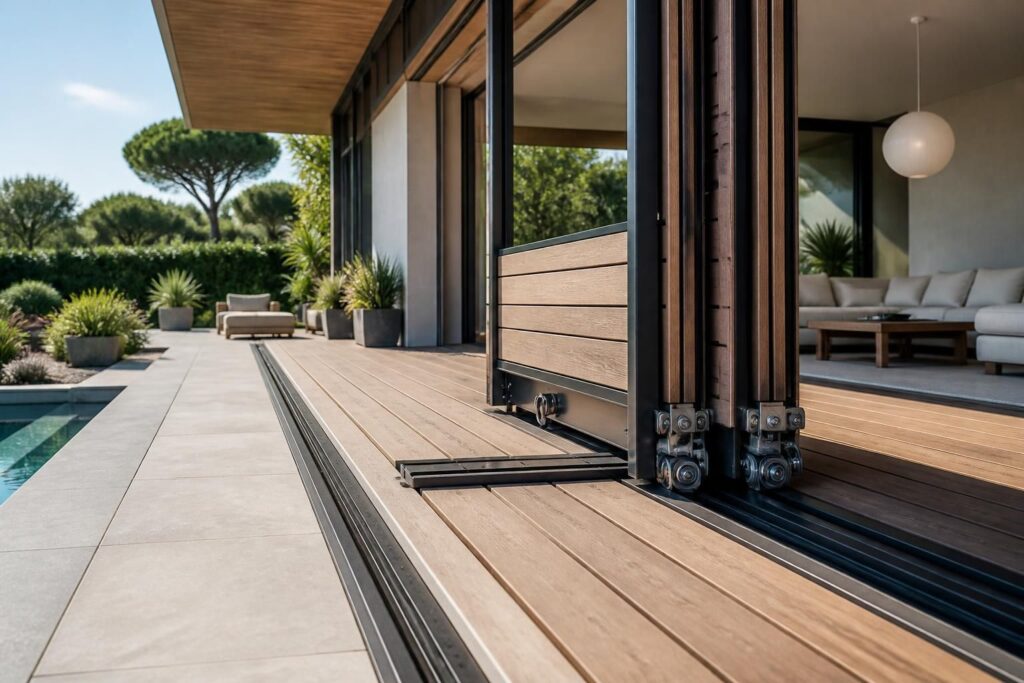 Rail pour terrasse mobile : options et conseils pour terrasse coulissante