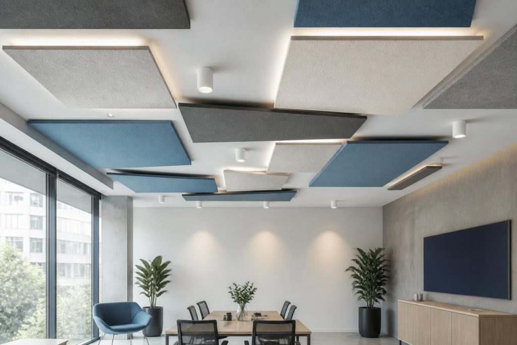 Panneaux acoustiques plafond : réduire le bruit avec style et efficacité