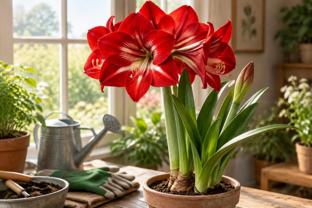 Amaryllis : comment réussir la floraison et l&rsquo;entretien de cette fleur exceptionnelle