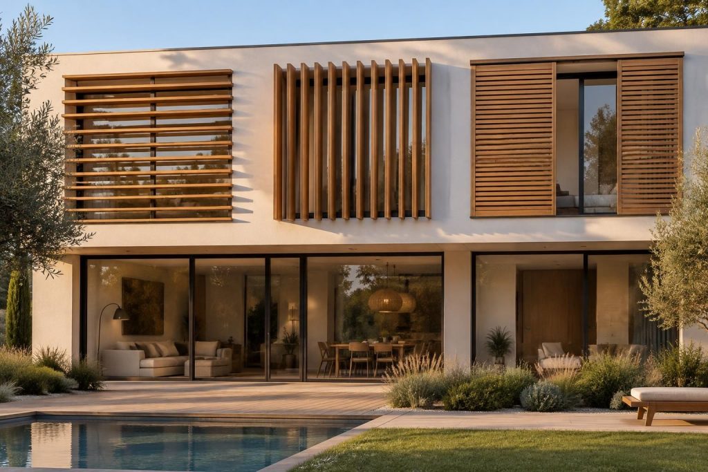 comparez les brise-soleil en bois horizontaux, verticaux et coulissants pour choisir le modèle adapté à votre façade, votre exposition et vos besoins.