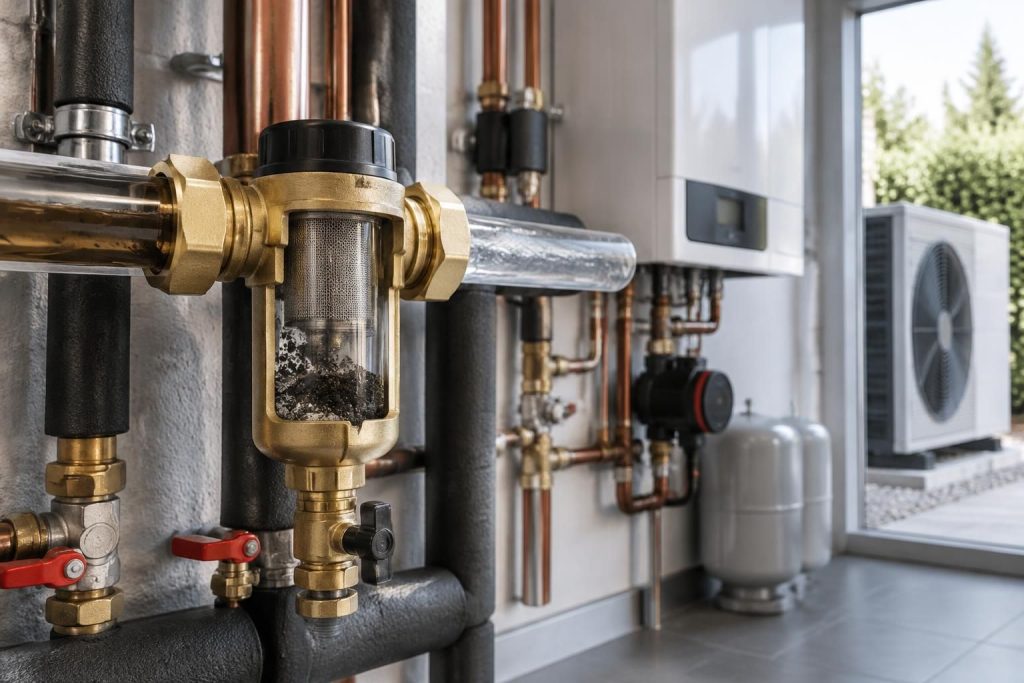 Filtre à boue chauffage : rôle et choix pour protéger votre chaudière et système PAC