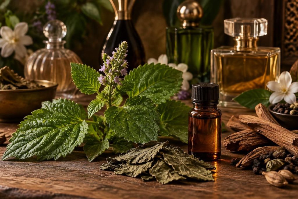 découvrez le patchouli, une plante aromatique au parfum envoûtant, et explorez ses différentes déclinaisons en parfumerie.