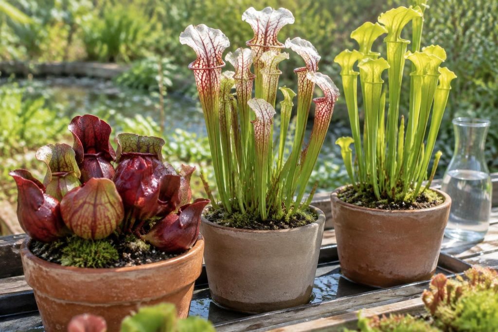 découvrez comment entretenir la sarracenia, choisir ses variétés et réussir sa culture : lumière, arrosage, substrat et conseils pour cette plante carnivore.